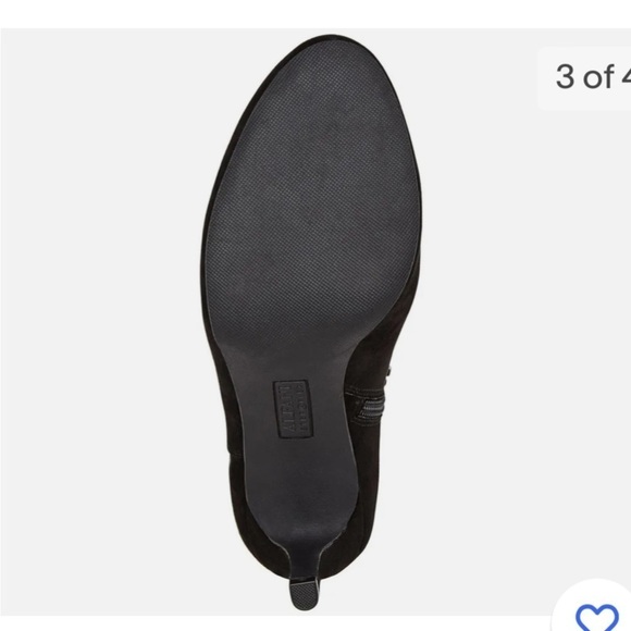 Alfani Womens Step 'N Flex Faust Booties Suede Almond Toe Ankle Fashion Boots - Picture 3 of 12